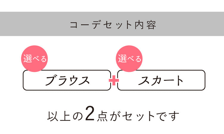 大人のとろみで魅せるお出かけブラウスコーデ2点セット