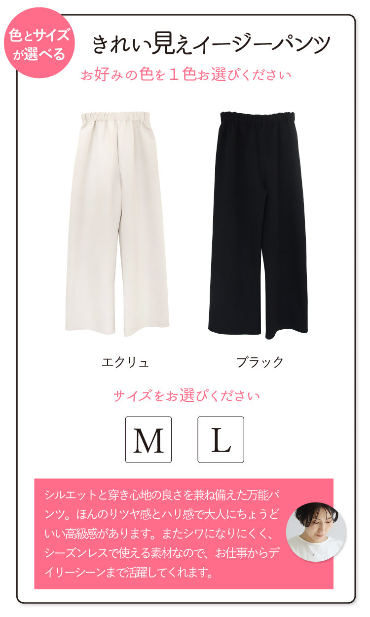 上品なのに楽ちん大人のきれいめコーデ2点セット