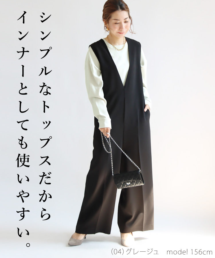 Vガゼットジョーゼットプルオーバー