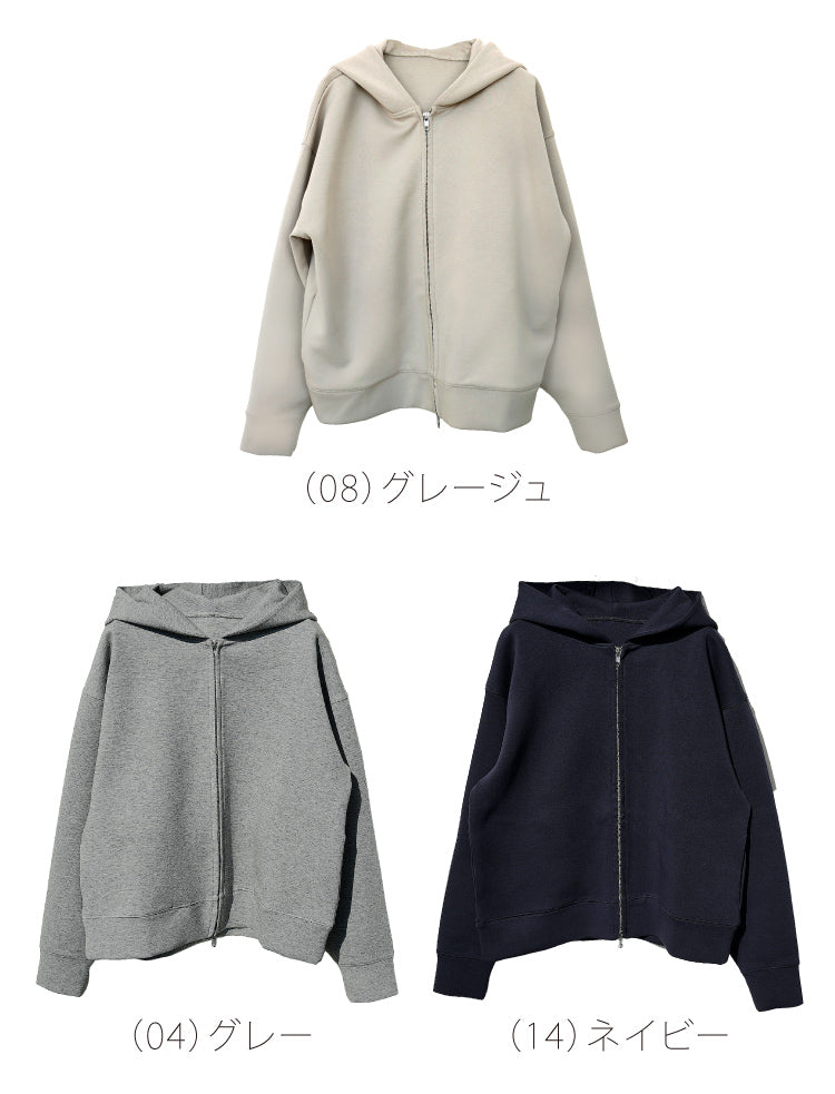 ダブルジップポンチパーカー