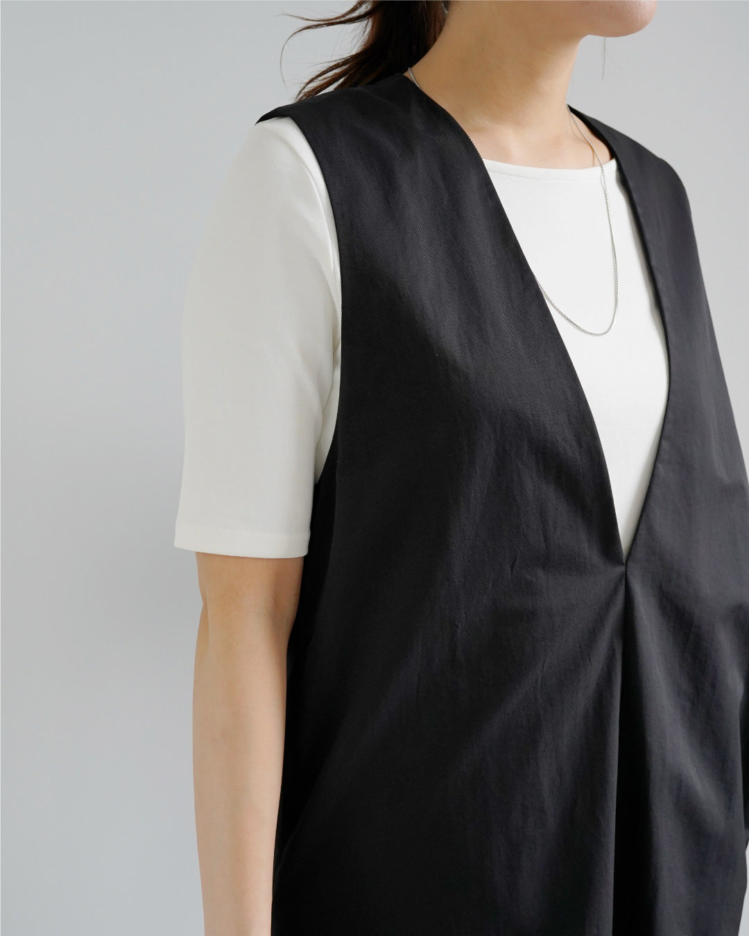 すっきり見え5分袖Tシャツ