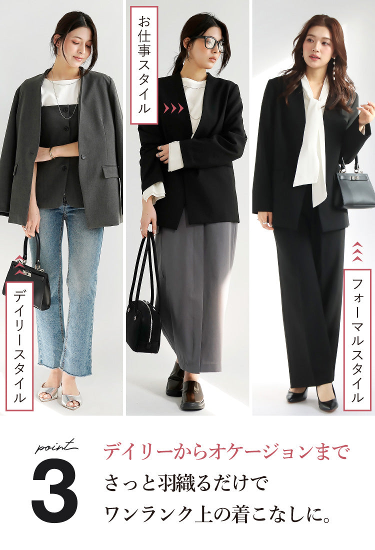 ノーカラージャケット