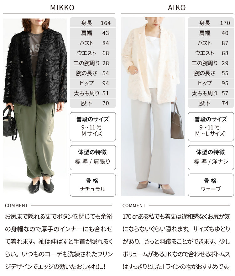 【予約販売】フリンジジャガードジャケット