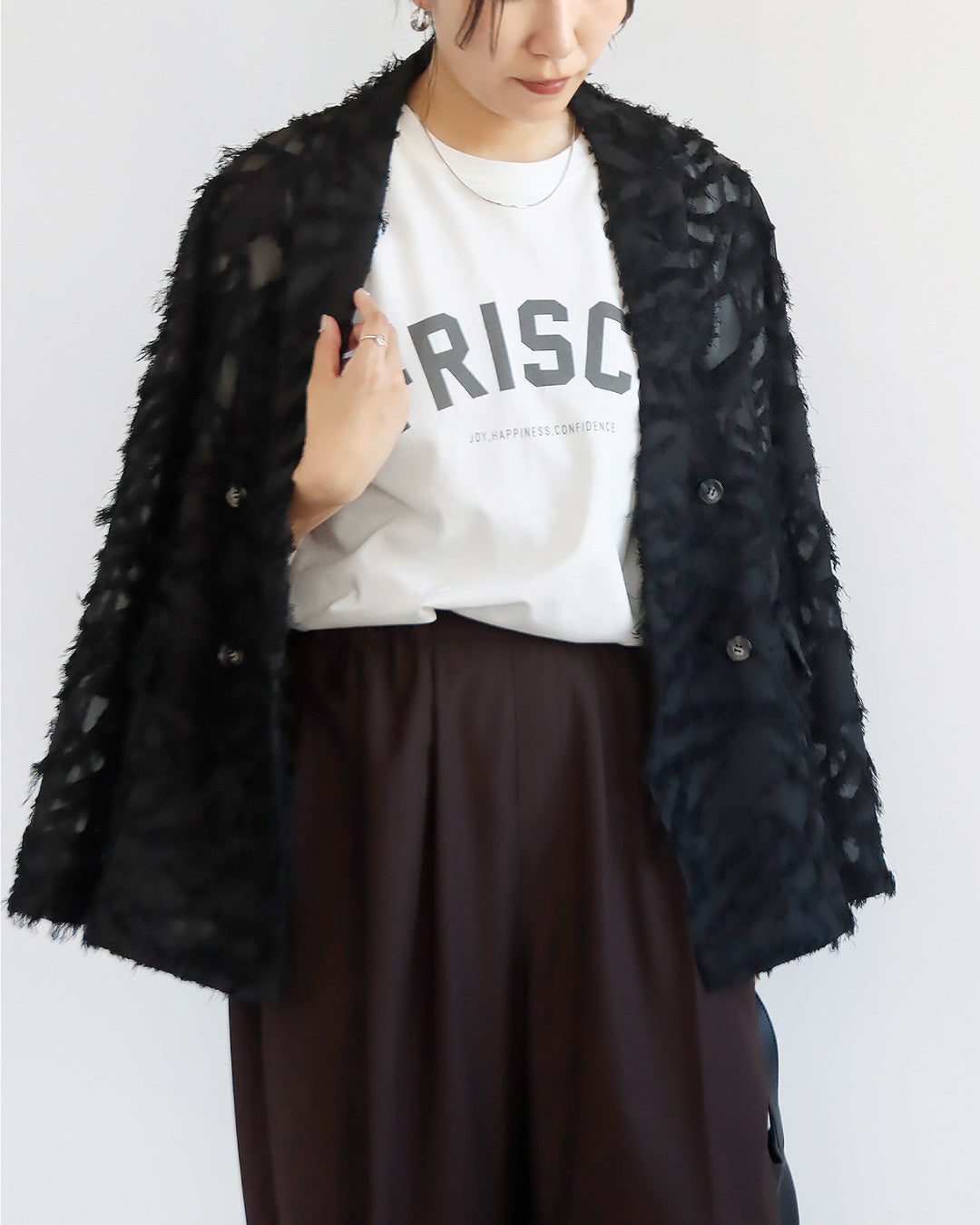 【予約販売】フリンジジャガードジャケット