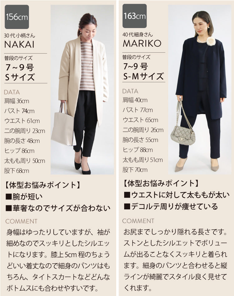 ノーカラージャケット