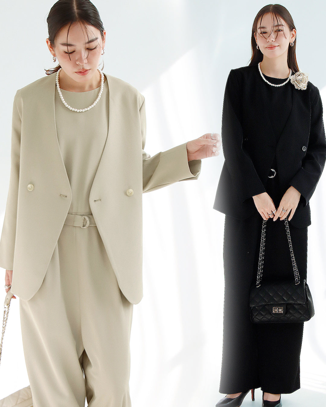 【予約商品12月上旬出荷予定】ジャケット×オールインワン2点セット