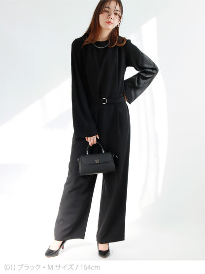 【予約商品12月上旬出荷予定】ジャケット×オールインワン2点セット