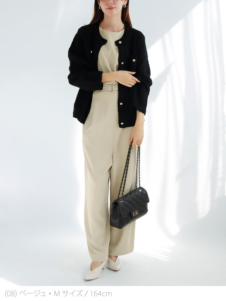 【予約商品12月上旬出荷予定】ジャケット×オールインワン2点セット