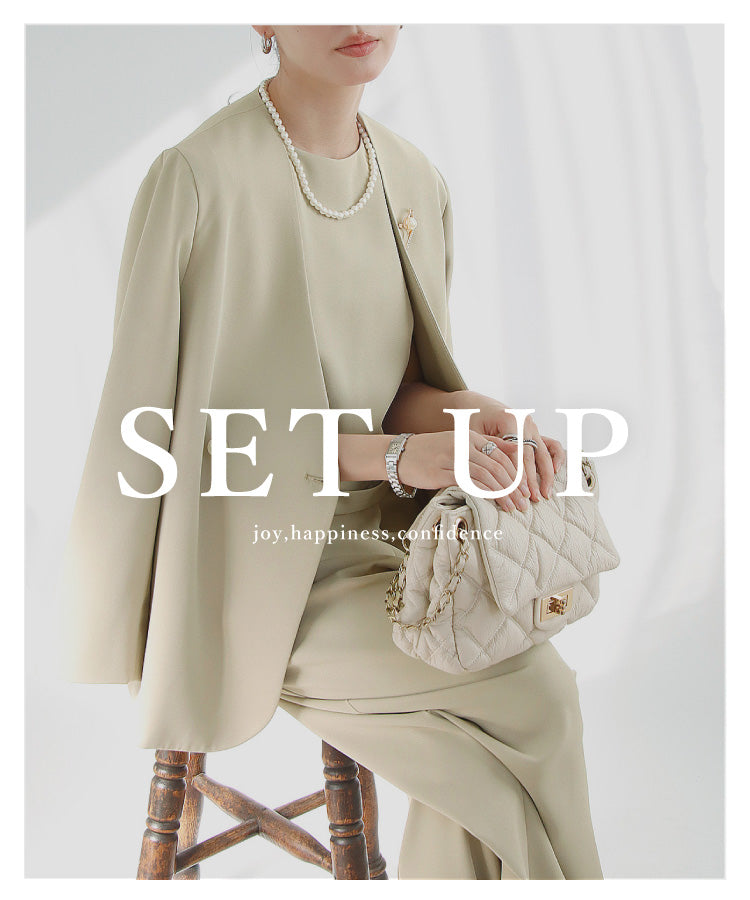 【予約商品12月上旬出荷予定】ジャケット×オールインワン2点セット