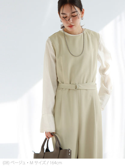 【予約商品12月上旬出荷予定】ジャケット×オールインワン2点セット