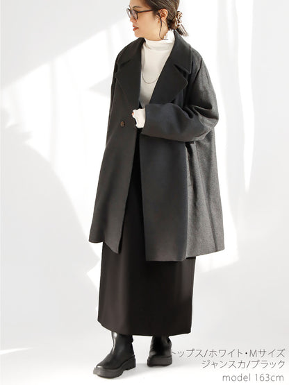 着太りなしであったかい！冬のジャンスカコーデ2点セット