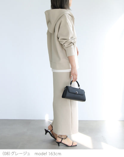 【予約商品2月中～下旬入荷予定】ポンチパーカー×タイトスカートセットアップ