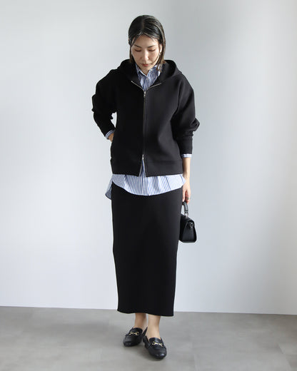 【予約商品2月中～下旬入荷予定】ポンチパーカー×タイトスカートセットアップ