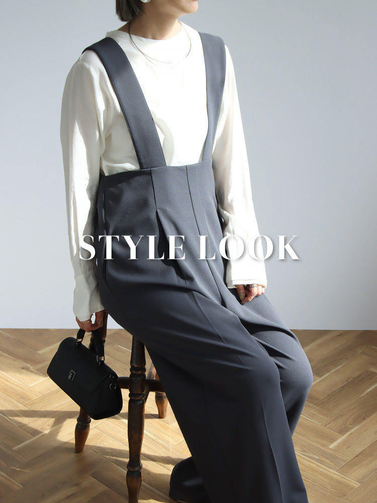 ちょいキレイめが嬉しい！悩まず決まるサロペットコーデ2点セット