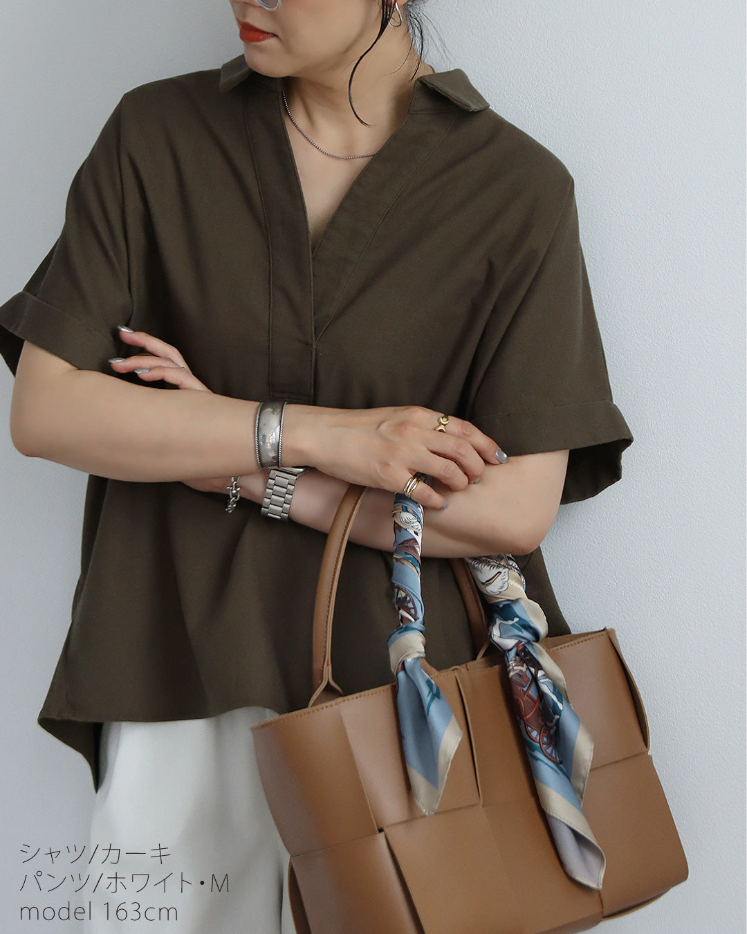 【予約商品7月7日入荷予定】リネンスキッパーシャツセットアップコーデ