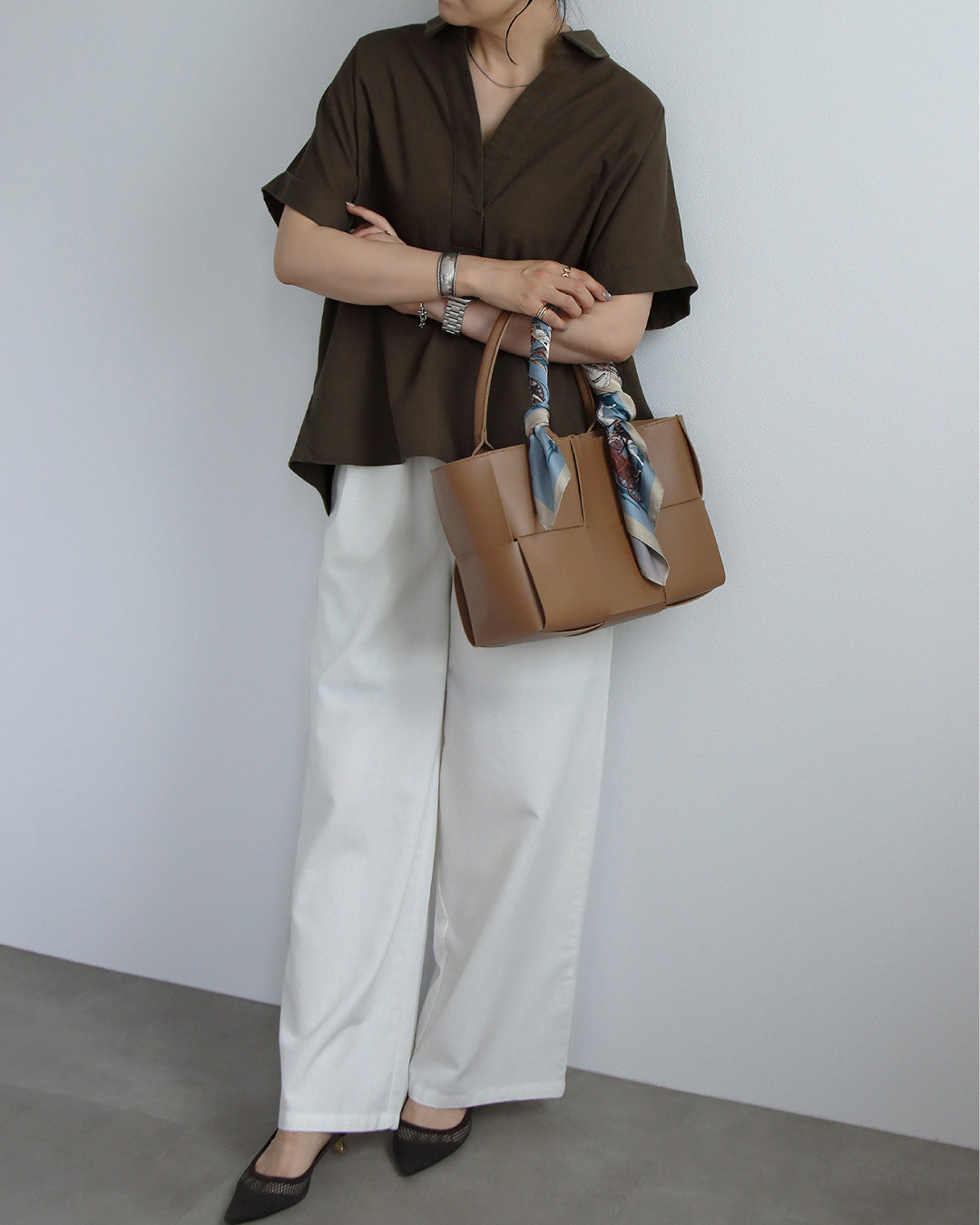 【予約商品7月7日入荷予定】リネンスキッパーシャツセットアップコーデ