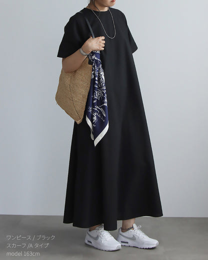 巻くだけで即オシャレ！大人のワンピコーデ2点セット
