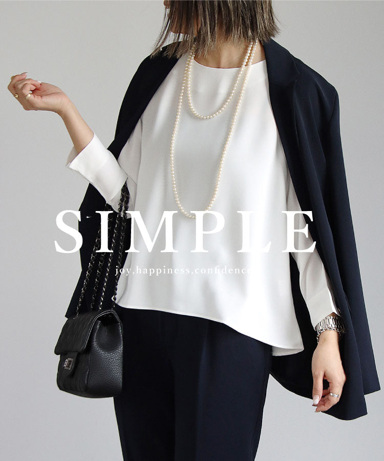 Aラインシフォンブラウス