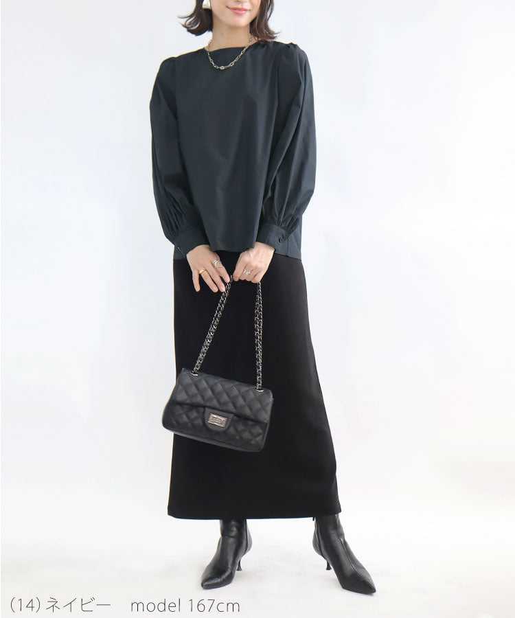 ボリュームスリーブブラウス