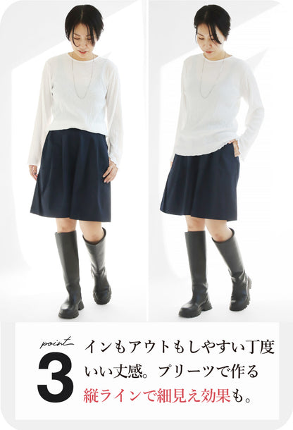 プリーツブラウス