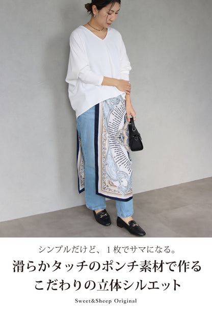 ポンチＶネックプルオーバー