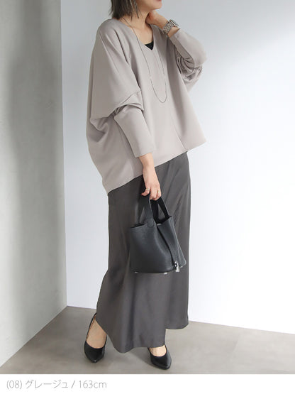 ポンチＶネックプルオーバー