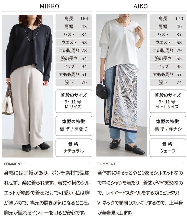 ポンチＶネックプルオーバー