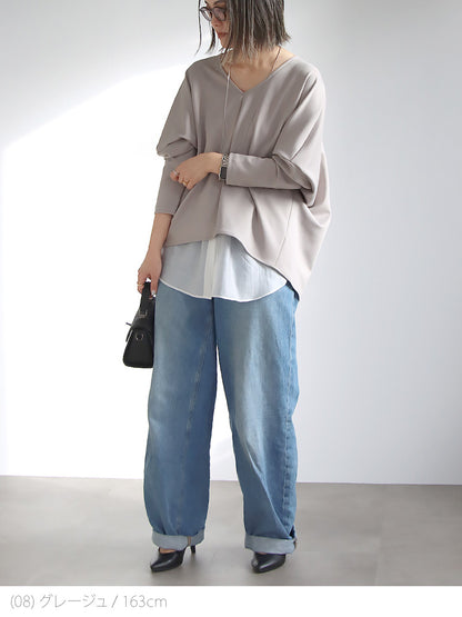 ポンチＶネックプルオーバー