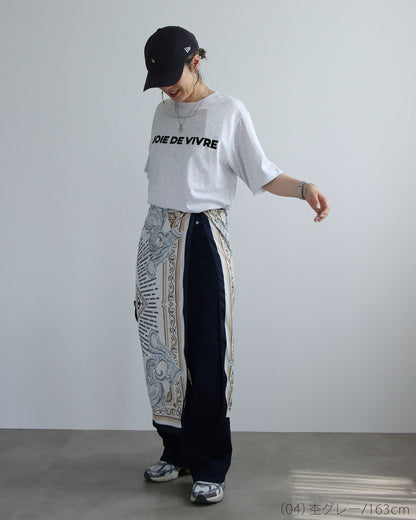 ロゴフロッキープリントTシャツ