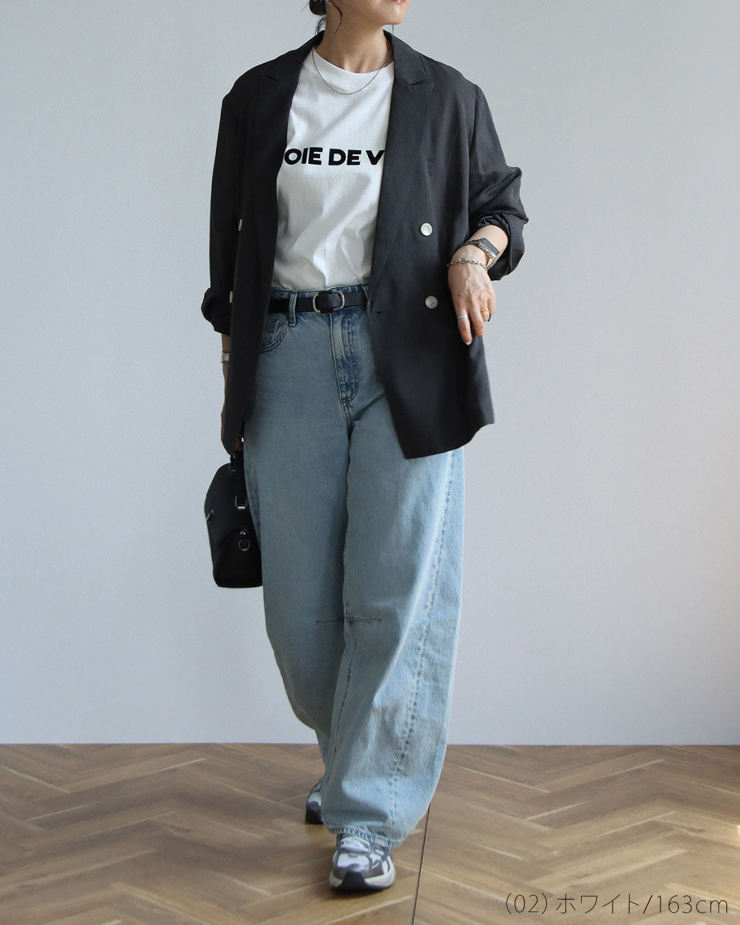 ロゴフロッキープリントTシャツ