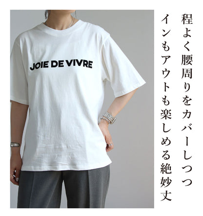 ロゴフロッキープリントTシャツ