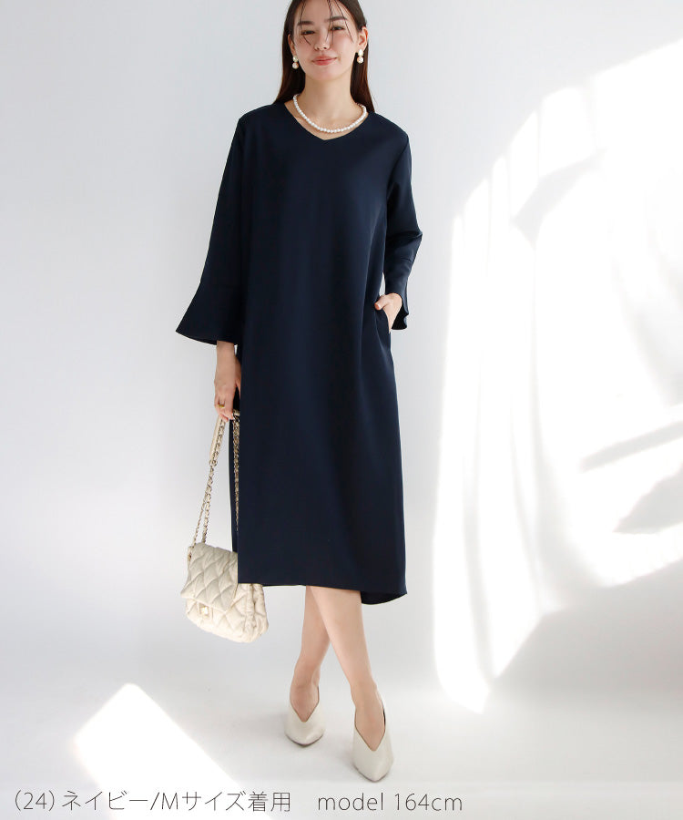 ベルスリーブワンピース