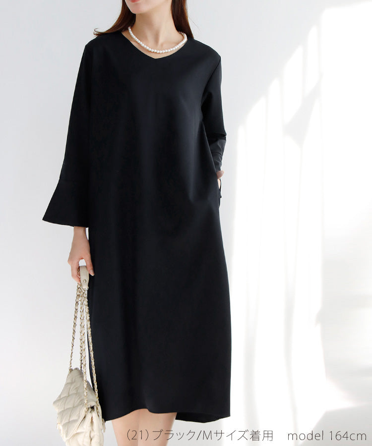 ベルスリーブワンピース