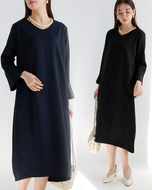 ベルスリーブワンピース