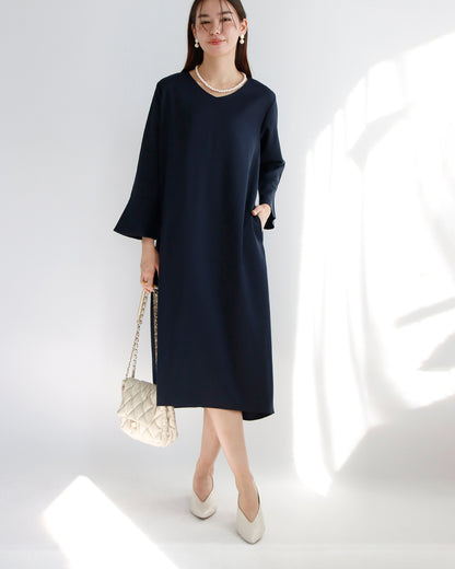 ベルスリーブワンピース