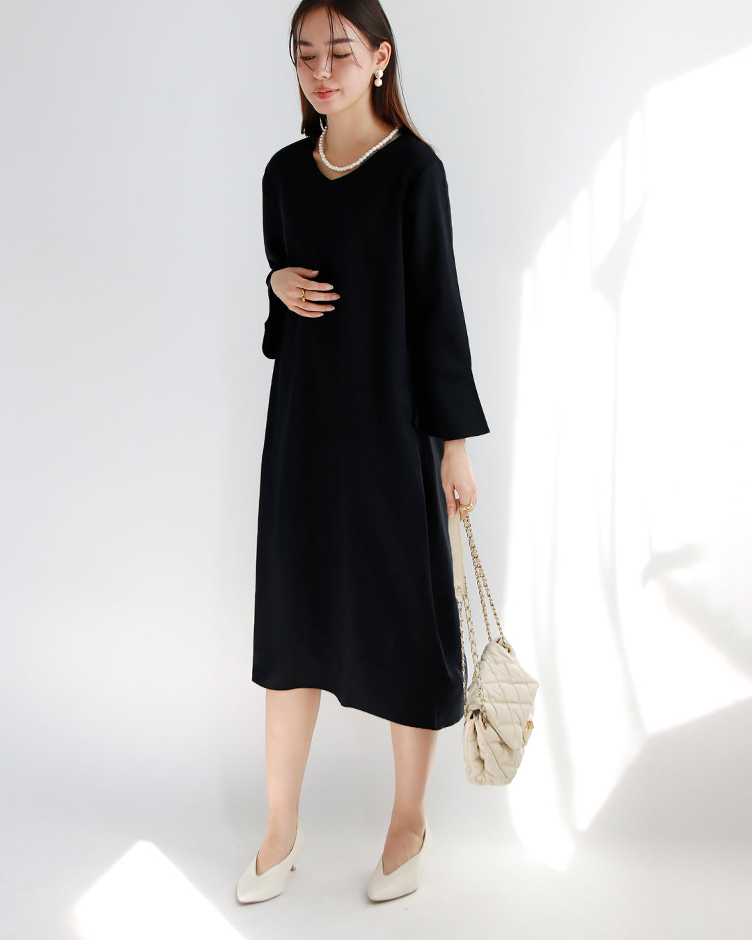 ベルスリーブワンピース