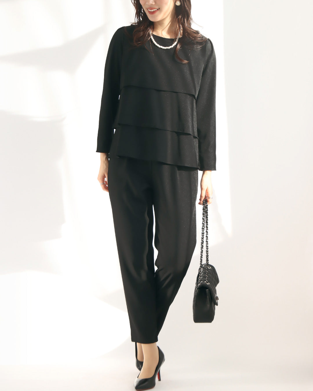 ジョーゼットフリルセットアップ