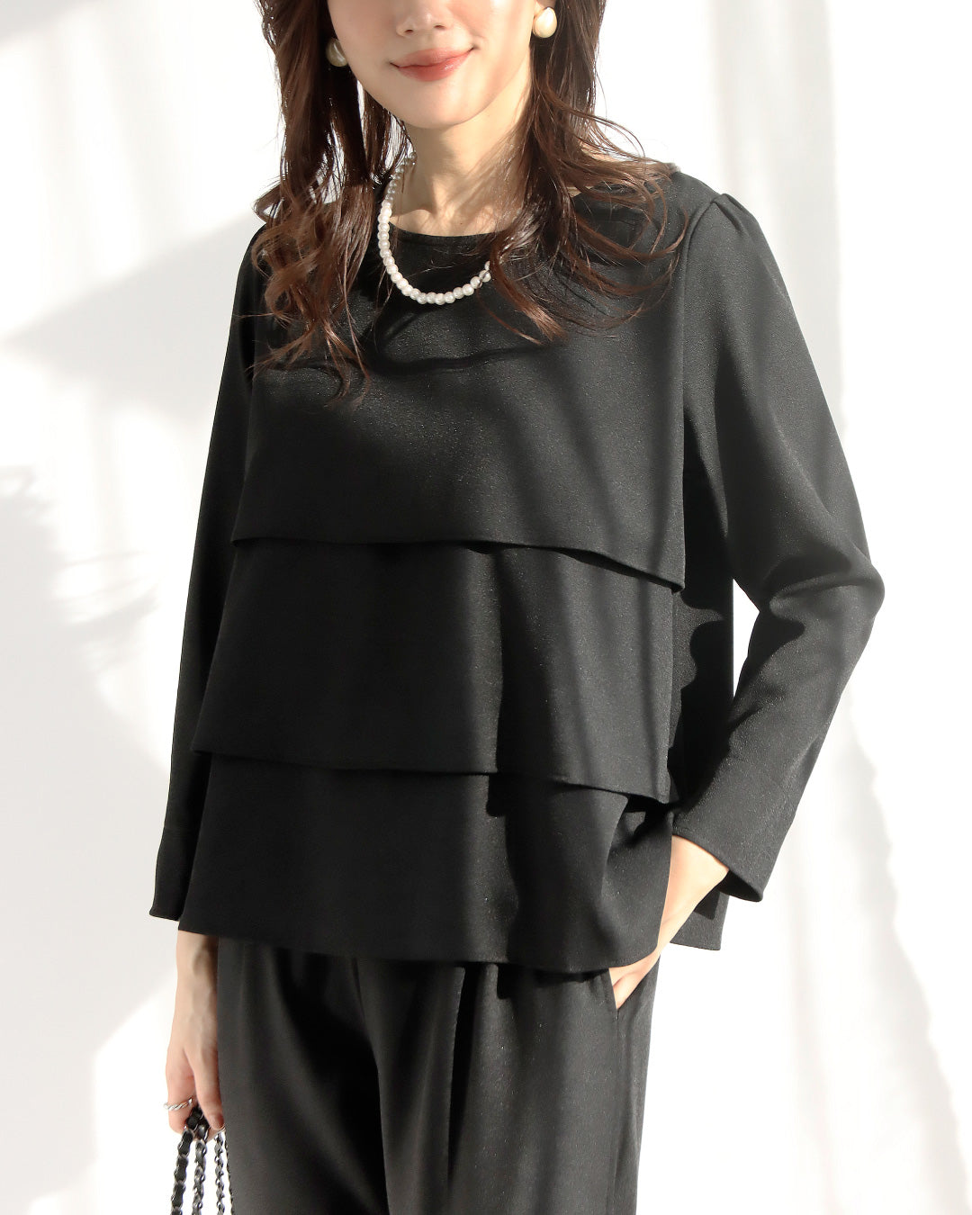 ジョーゼットフリルセットアップ