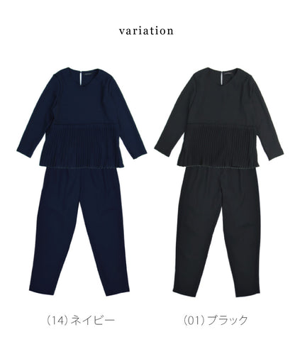 裾プリーツセットアップ