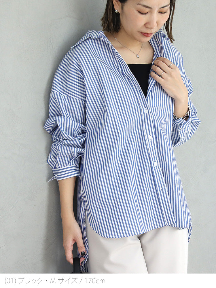 リブスクエア７分袖トップス