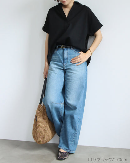 【予約商品7月7月入荷予定】リネンスキッパーシャツ