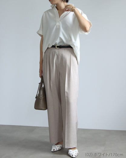 【予約商品7月7月入荷予定】リネンスキッパーシャツ