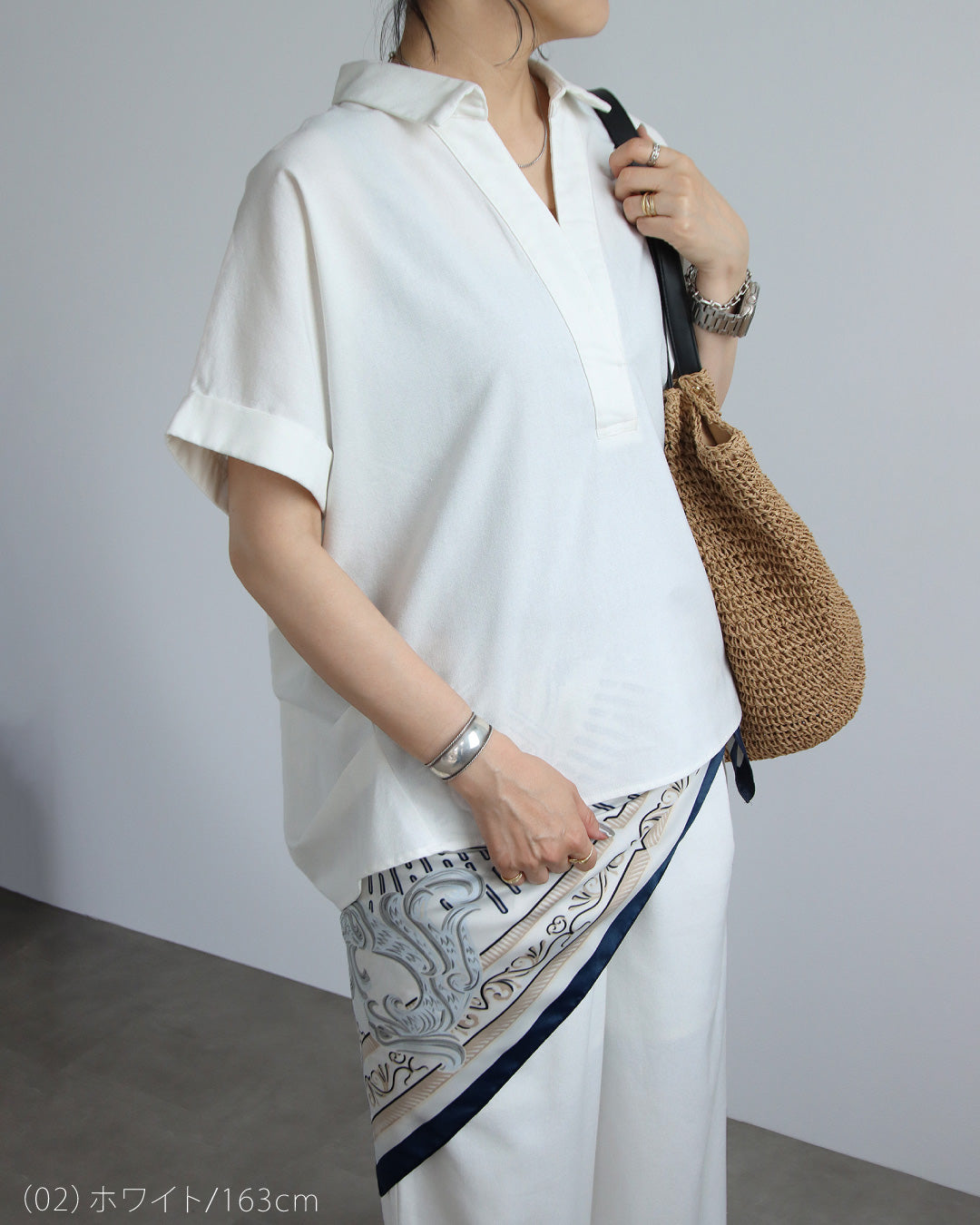 【予約商品7月7月入荷予定】リネンスキッパーシャツ