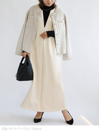 裏ボアキーネックジャンパースカート