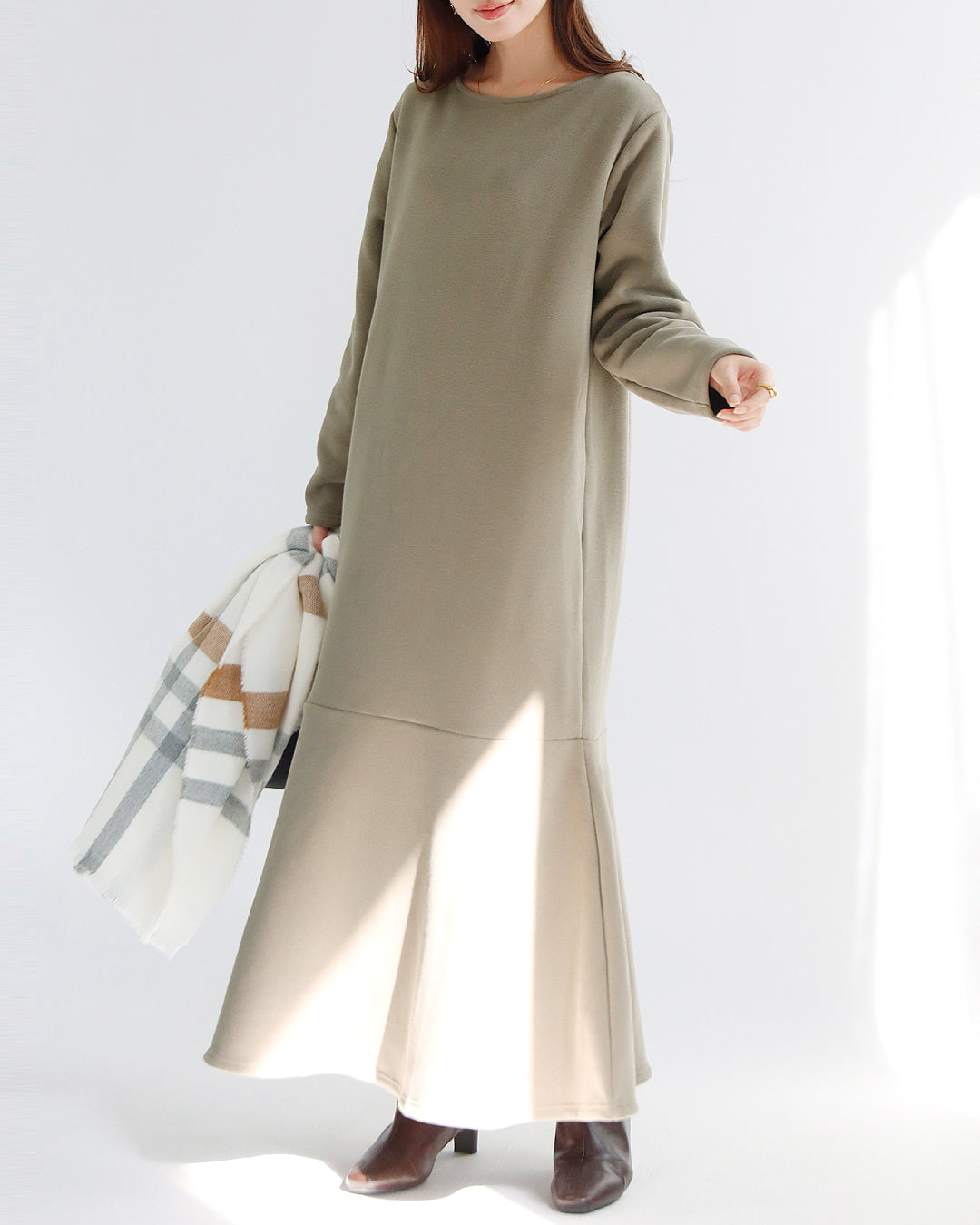 裏ボアマーメイドスカート