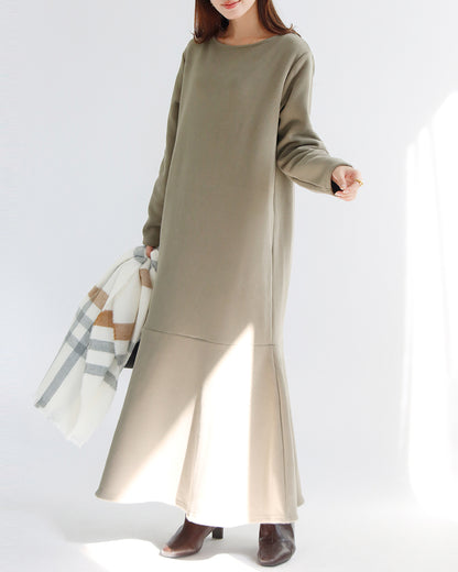 裏ボアマーメイドスカート