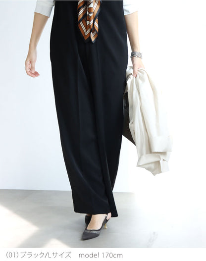 Vネックサロペット