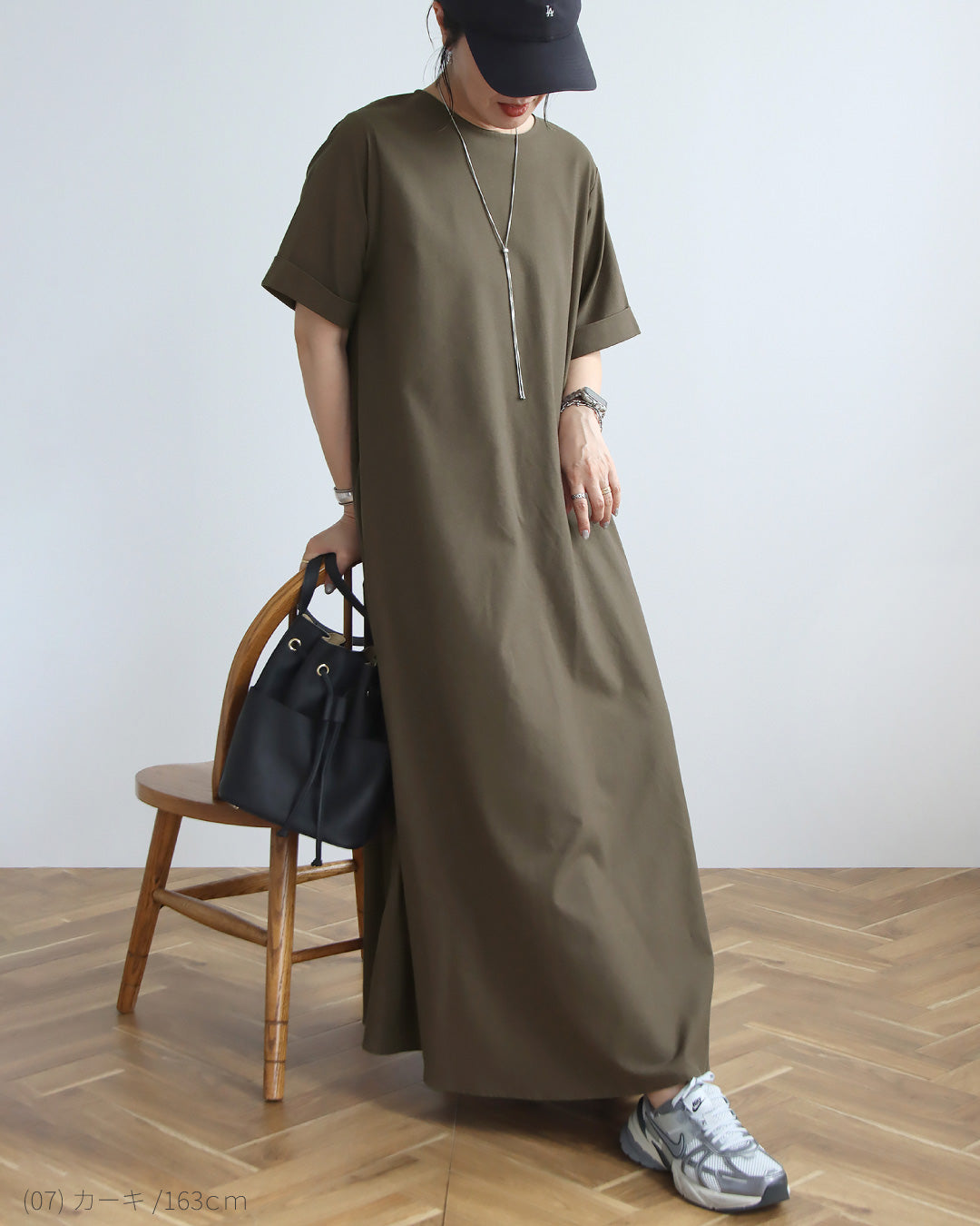【予約商品7月7日入荷予定】リネンAラインワンピース