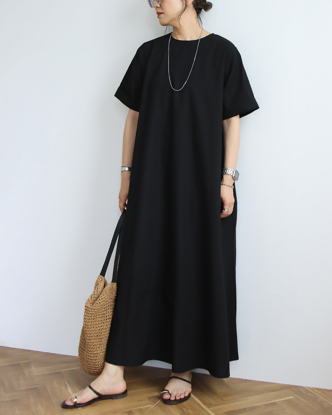 【予約商品7月7日入荷予定】リネンAラインワンピース