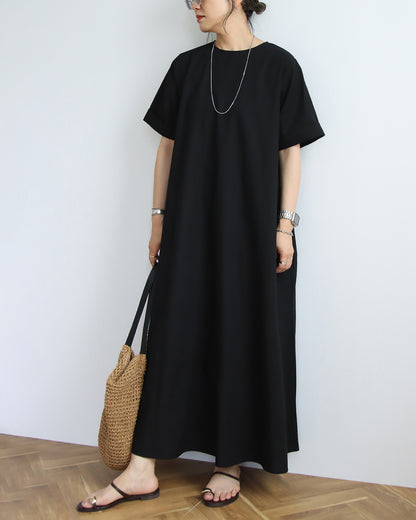 【予約商品7月7日入荷予定】リネンAラインワンピース